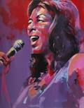 MALCOLM FARLEY NATALIE COLE PAINTING
