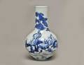 384 BLUE AND WHITE PORCELAIN VASE