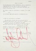 MICHAEL JACKSON SIGNED LEGAL DOCUMENT