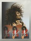 SLASH RONNIE WOOD SIGNED PRINT