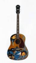 PAUL McCARTNEY SIGNED CUSTOM PAINTED GUITAR
