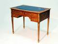 97 EDWARDIAN PAINTED SATINWOOD DESK