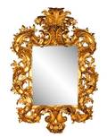 Monumental Italian Carved  Giltwood Mirror
