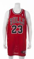 MICHAEL JORDAN 199798 GAME WORN CHICAGO BULLS ROAD JERSEY