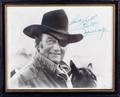 JOHN WAYNE PHOTOGRAPH INSCRIBED TO BURT REYNOLDS