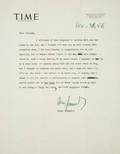 MARILYN MONROE LETTER FROM HENRY GRUNWALD
