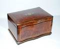 374 REGENCY BRASS INLAID BURL CASE