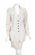 BARBRA STREISAND STRIPED EMANUEL UNGARO SUIT