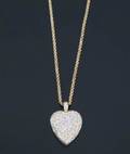 LONI ANDERSON DIAMOND HEART PENDANT NECKLACE
