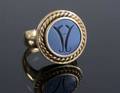 LONI ANDERSON ONYX INTAGLIO RING
