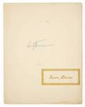 HARRY TRUMAN SIGNED BEVERLY HILTON MENU