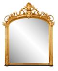 Regal Louis XVI Style Giltwood Mirror 19th C