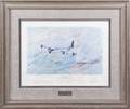 ENOLA GAY PRINT SIGNED BY PILOT AND MEMBERS OF THE