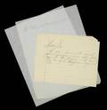 MARILYN MONROE HANDWRITTEN NOTES
