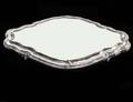 388 SILVER PLATED MIRRORED PLATEAU