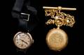 100 FOURTEEN KARAT YELLOW GOLD LADYS PENDANT WATCH