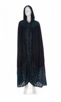 ANN WILSON TURQUOISE EMBELLISHED VELVET CAPE