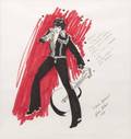 ELVIS PRESLEY BILL BELEW COSTUME SKETCH
