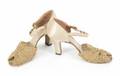 MADONNA EVITA IVORY AND GOLD HEELS