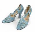 MADONNA EVITA BLUE HEELS