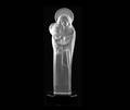 156 LALIQUE MOLDED AND FROSTED MADONNA WITH JESUS