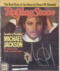 MICHAEL JACKSON SIGNED 1984 ROLLING STONE MAGAZINE