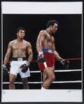 MUHAMMAD ALI VS GEORGE FOREMAN LIMITED EDITION NEIL LEIFER PHOTOGRAPH