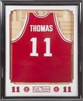 ISIAH THOMAS INDIANA HOOSIERS FRAMED BASKETBALL JERSEY