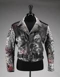 SLASH OWNED CUSTOM MARC VACHON PAINTED LEATHER JACKET