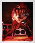 SLASH SIGNED COLOR PERFORMANCE PHOTOGRAPH