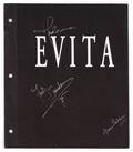 CAST SIGNED EVITA SCRIPT COVER