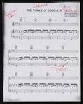 MADONNA SIGNED MUSIC SHEET