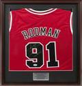 DENNIS RODMAN SIGNED CHICAGO BULLS JERSEY