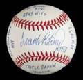 FRANK ROBINSON SIGNED AND MULTIINSCRIBED LIMITED EDITION STAT BALL BASEBALL