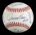 JOHNNY BENCH SIGNED AND MULTIINSCRIBED LIMITED EDITION STAT BALL BASEBALL