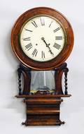177 WALNUT WALL CLOCK