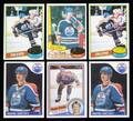 WAYNE GRETZKY 198086 GROUP OF SIX TOPPS HOCKEY CARDS