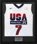 LARRY BIRD SIGNED 1992 OLYMPICS USA BASKETBALL JERSEY