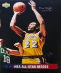 ELGIN BAYLOR SIGNED LARGE UPPER DECK CARD IMAGE