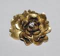 176 FOURTEEN KARAT YELLOW GOLD FLOWER PINDROP