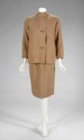 GRETA GARBO LIGHT BROWN SUIT