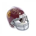 MARK SANCHEZ AND JOE McKNIGHT SIGNED USC TROJANS MINI HELMET