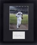 MARIANO RIVERA SIGNED INDEX CARD WITH PHOTOGRAPH