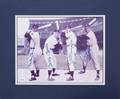 MICKEY MANTLE JOE DiMAGGIO WILLIE MAYS AND DUKE SNIDER SIGNED PHOTOGRAPH