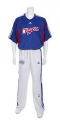 ERIC GORDON LOS ANGELES CLIPPERS GAME WORN WARMUP SHIRT AND PANTS