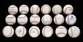 GROUP OF 18 SIGNED BASEBALLS