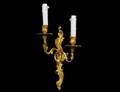 200 LOUIS XV STYLE GILT BRONZE TWO LIGHT SCONCE