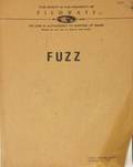FUZZ ORIGINAL SCRIPT AND PHOTOGRAPHS