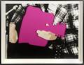 JOHN BALDESSARI AMERICAN B 1931 PERSON WITH GUITAR PINK