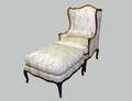 170 LOUIS XV STYLE MAHOGANY CHAISE LOUNGE